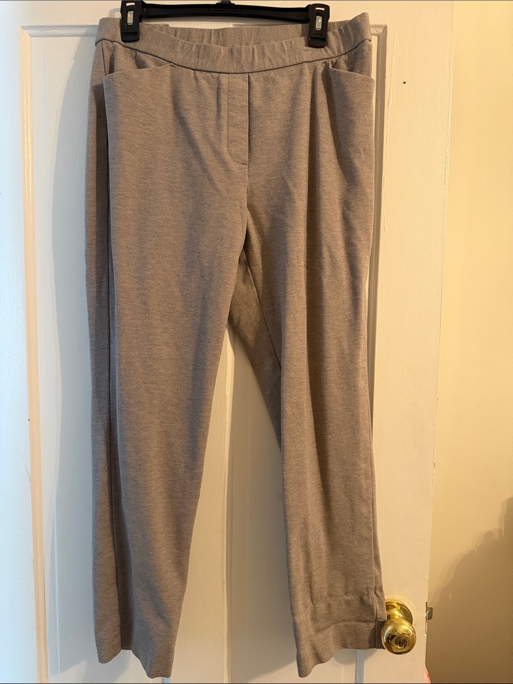 J. Jill Ponte Slim Leg Pants - Oatmeal